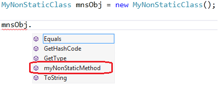 Non-Static method