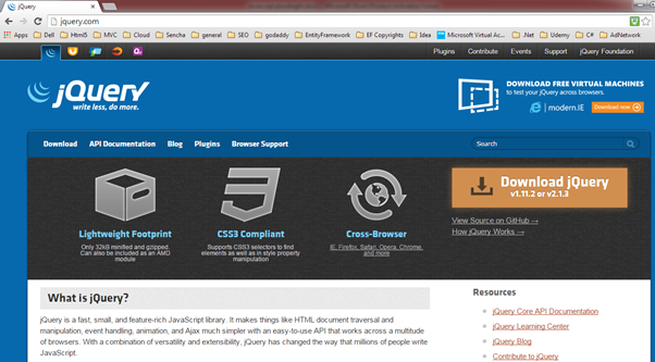 Download jQuery Library